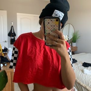 LF red checkered tee ❤️